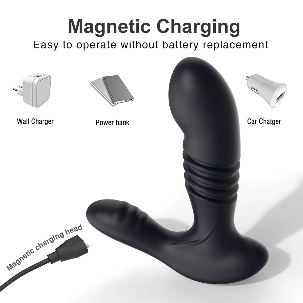 Men's Retractable Prostate Anal Plug G-point Stick Vibrator - Image 5