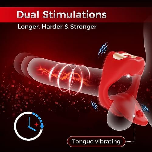Penis Ring Tongue Design with 9 Vibration Modes - Image 4