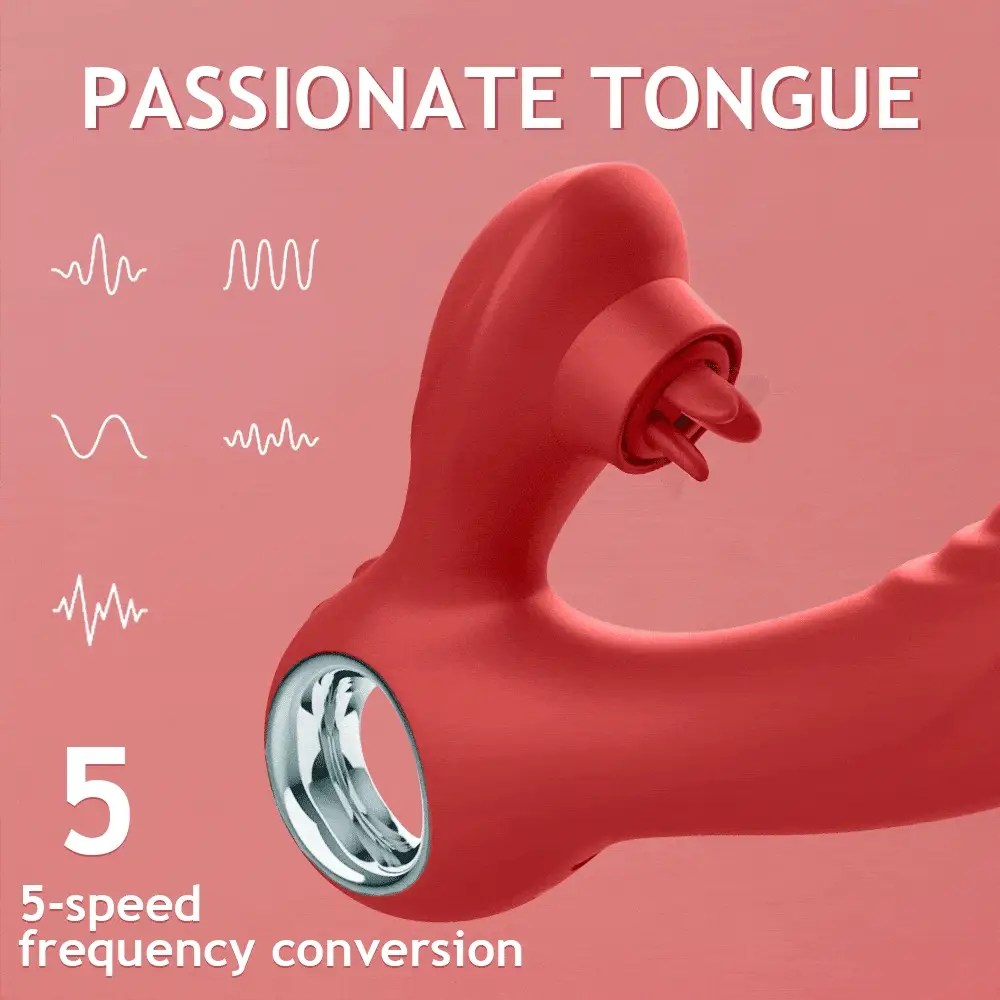 Pussy Clitoral Stimulation Tongue Licking G Spot Orgasm Female Masturbation Vibrator - Image 3