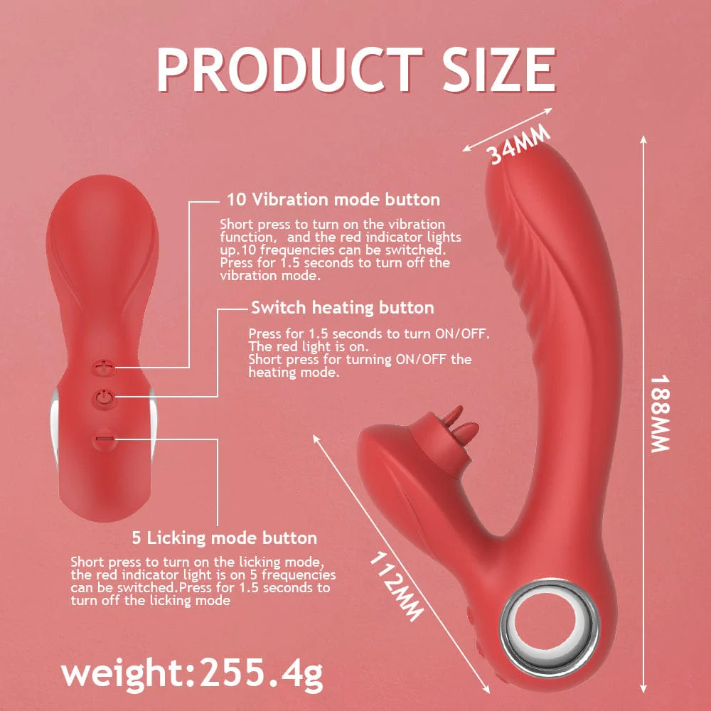 Pussy Clitoral Stimulation Tongue Licking G Spot Orgasm Female Masturbation Vibrator - Image 9