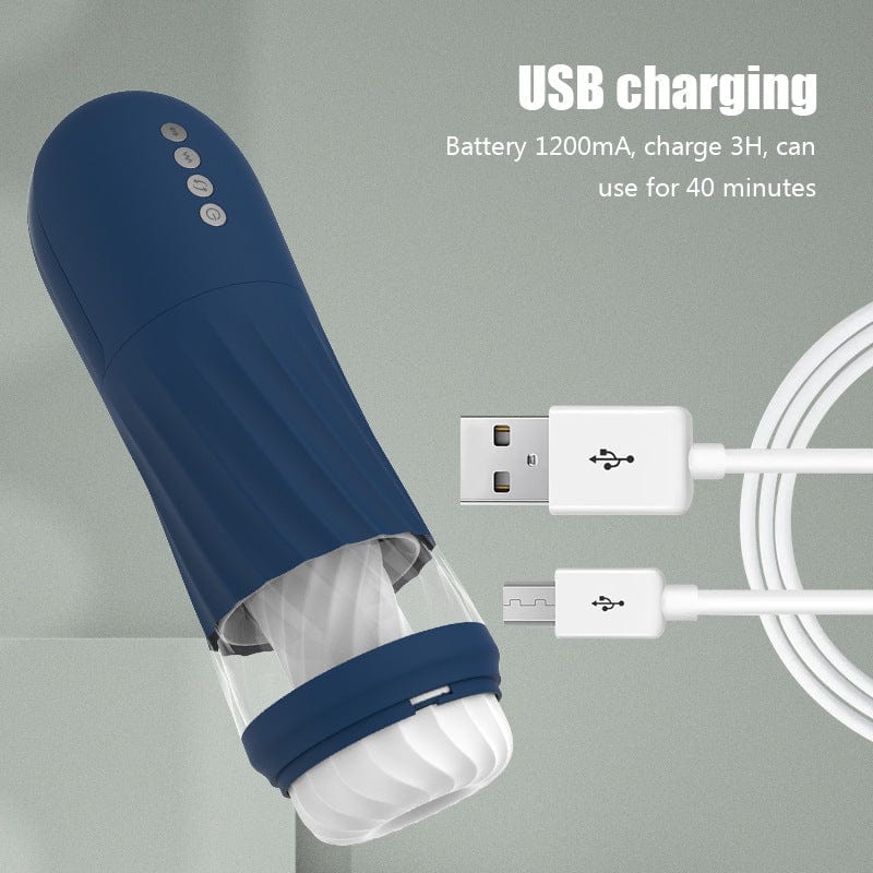 Rocket 3d Realistic Textured Electric Stroker With 5 Thrusting Rotating Modes - Image 4