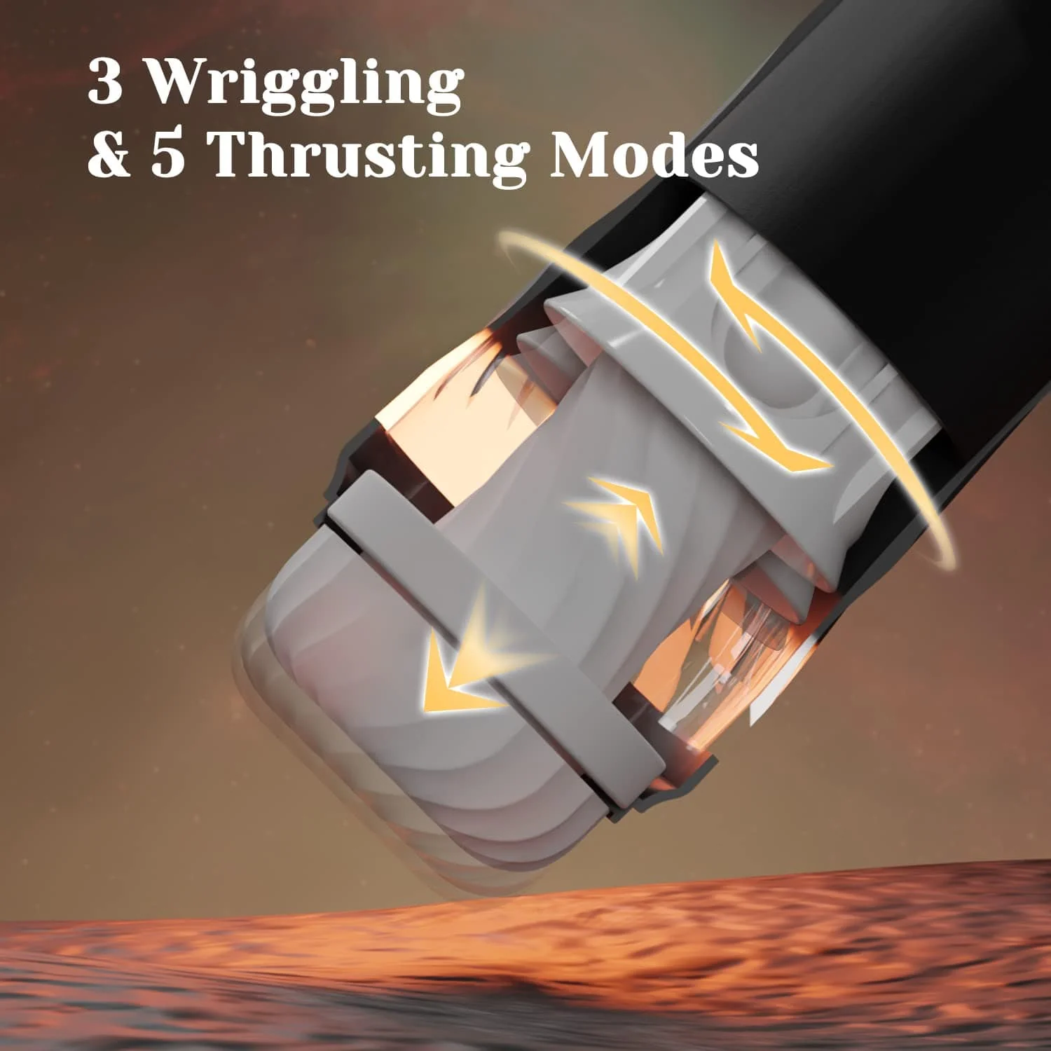 Rocket 3d Realistic Textured Electric Stroker With 5 Thrusting Rotating Modes - Image 7