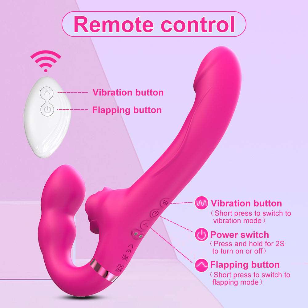 3-in-1 Rose Clit Stimulator Dual Motor Shock Panty Vibrator - Image 7