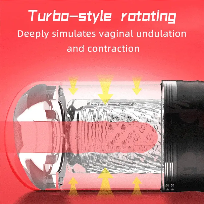 Rotating Suction and Sound-Enabled Male Masturbator - Image 3