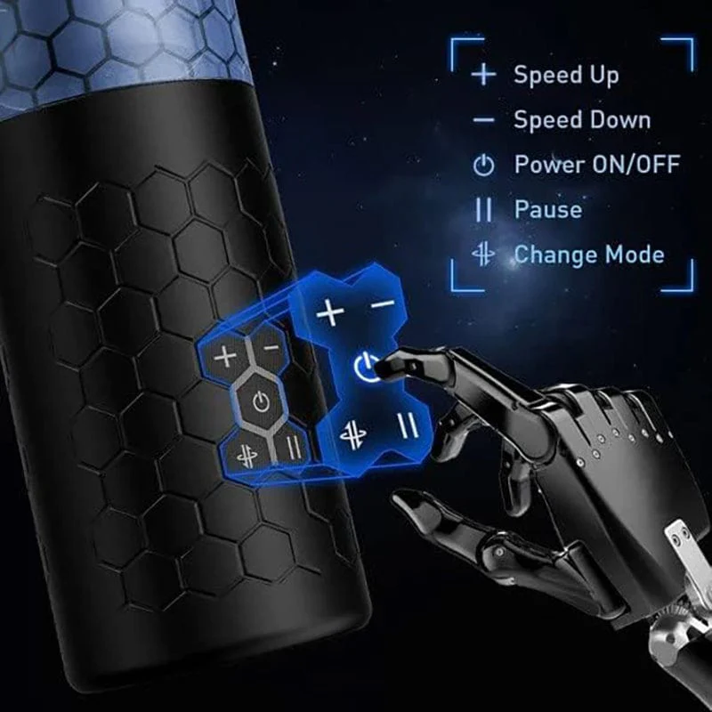 Samurai 3.0 - 10 Thrusting Spinning Telescopic And Rotating Male Masturbator - Image 5