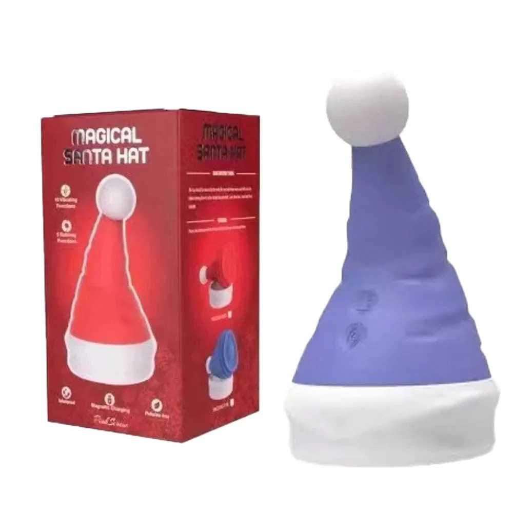 Santa Hat Vibrator 15 Speed Cunnilingus Masturbator Clit G-Spot Stimulator For Christmas - Image 10
