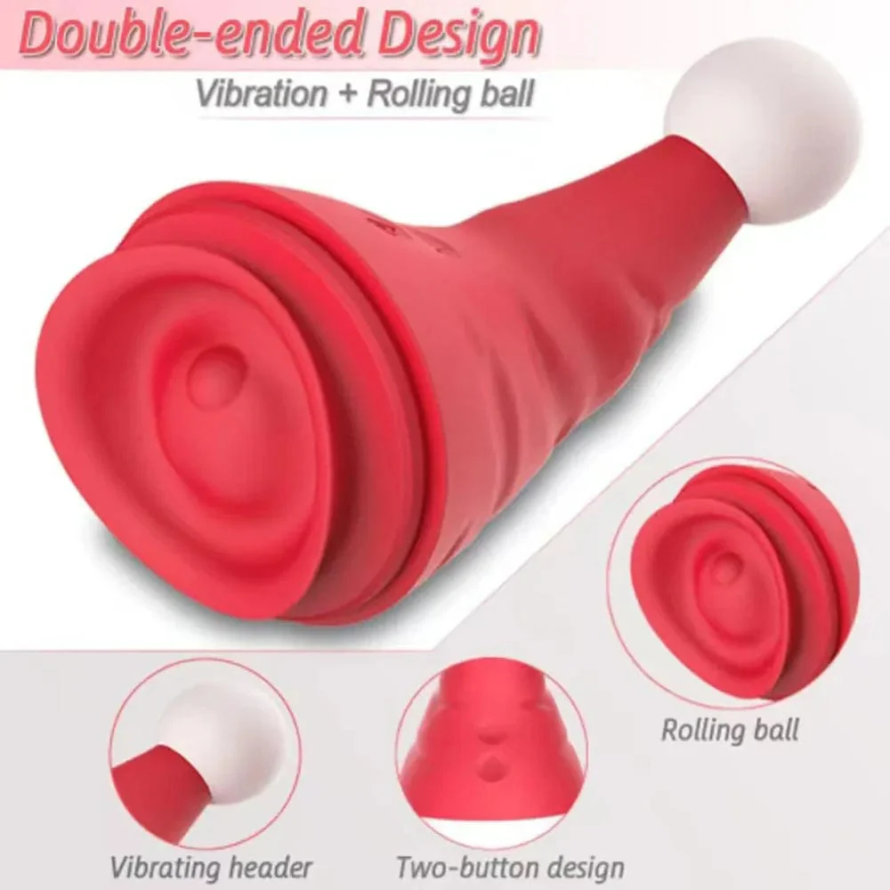 Santa Hat Vibrator 15 Speed Cunnilingus Masturbator Clit G-Spot Stimulator For Christmas - Image 7