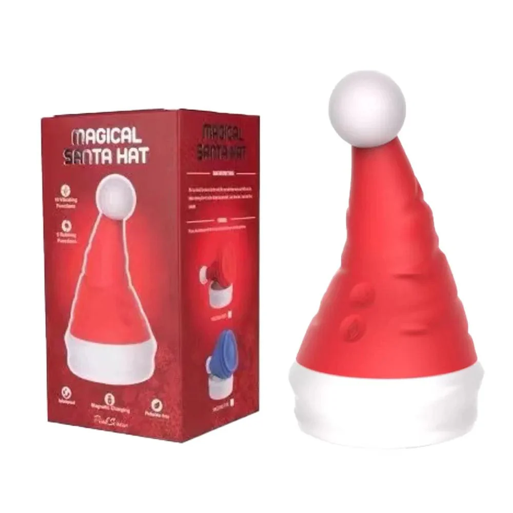 Santa Hat Vibrator 15 Speed Cunnilingus Masturbator Clit G-Spot Stimulator For Christmas - Image 8
