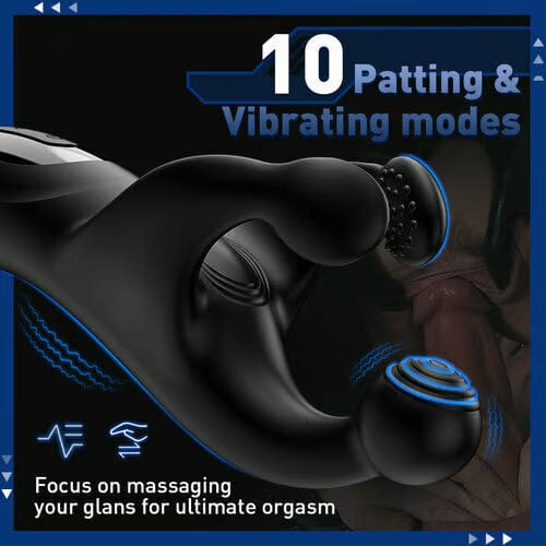 SWEENEY 10 Patting & 10 Vibrating Male Vibrating Glans Trainer Stimulator - Image 3