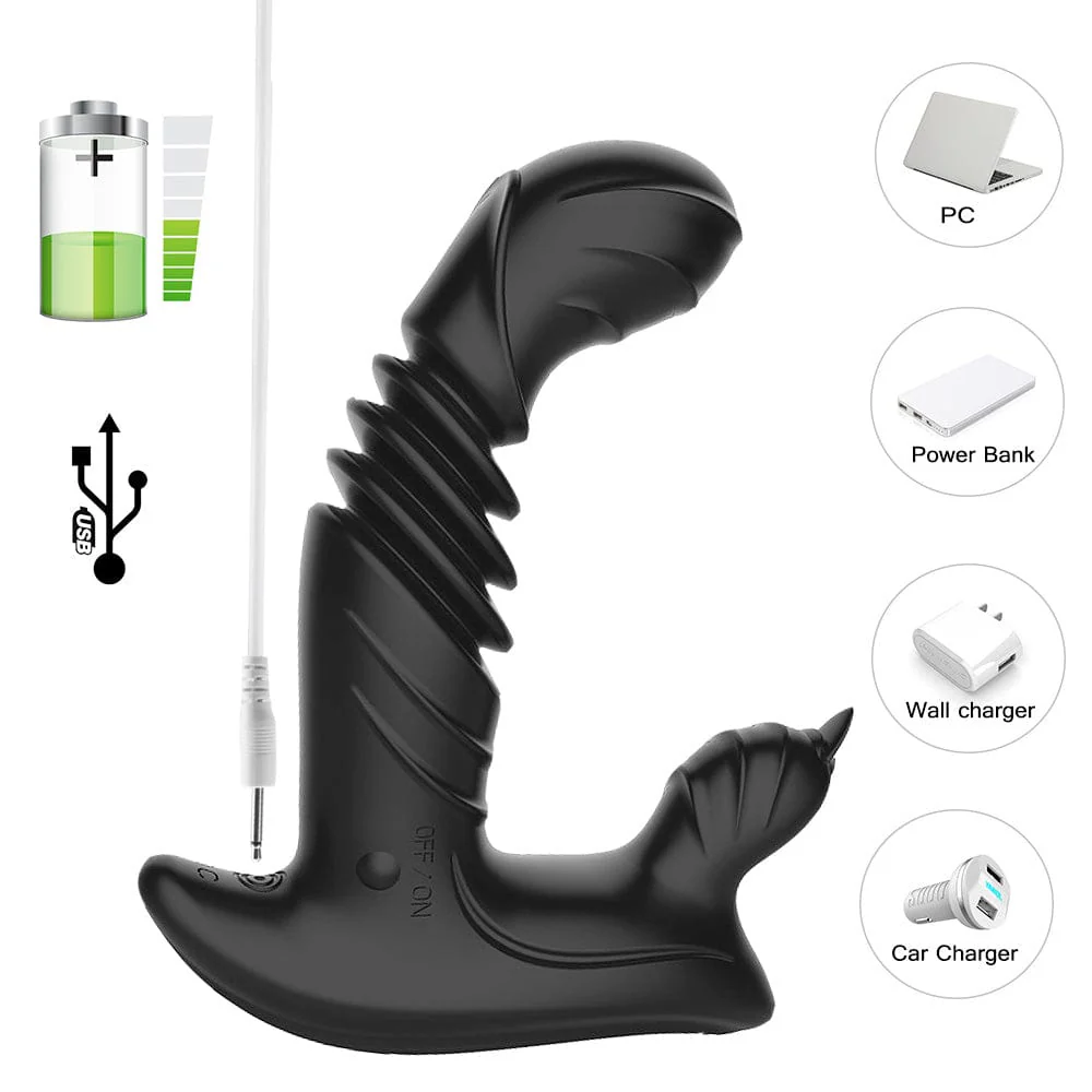 Telescopic Prostate Massager For Men And Women Double Shock Masturbation G-spot Vestibule Anal Plug Sex Toy Wholesale - Image 7