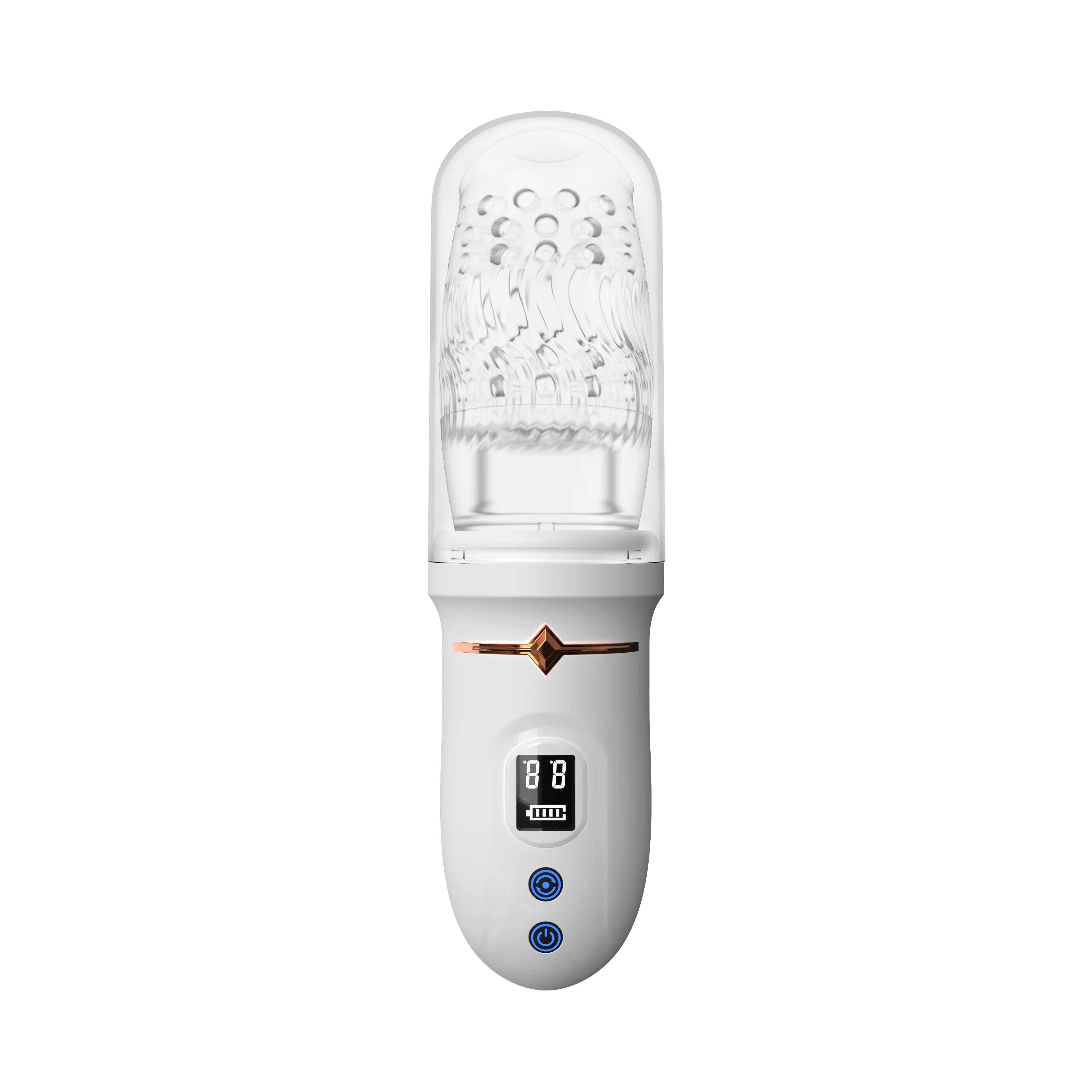 4.0 Version Male Rose Toy Thrusting Rotating Vibrating Oral Sex Penis Stroker - Image 8
