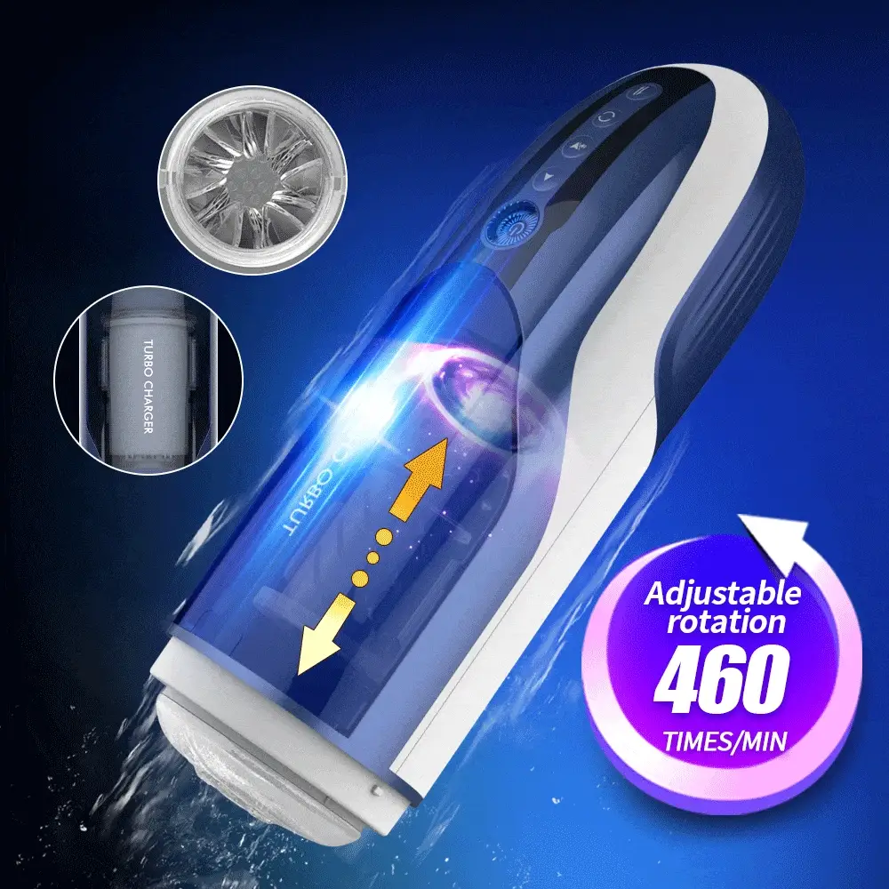 Thrusting Rotation Masturbation Male Masturbator Penis Trainer With Voice Function - Image 6