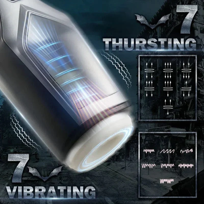 Thursting & Vibrating With Huge Visible Window Oral Male Masturbation - Image 3