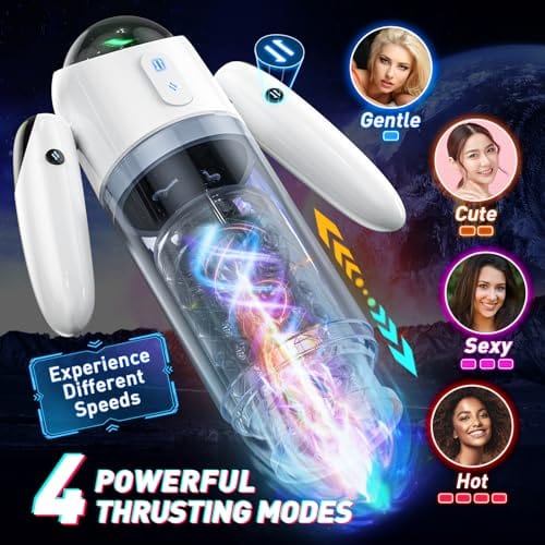 Vava Male Masturbator with 4 Telescopic Modes 7 Rotating Modes - Image 4