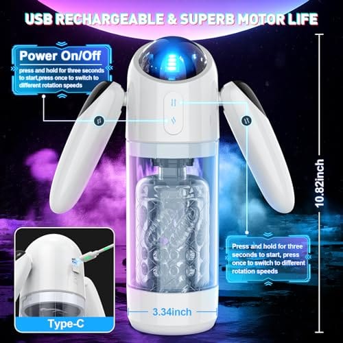 Vava Male Masturbator with 4 Telescopic Modes 7 Rotating Modes - Image 5