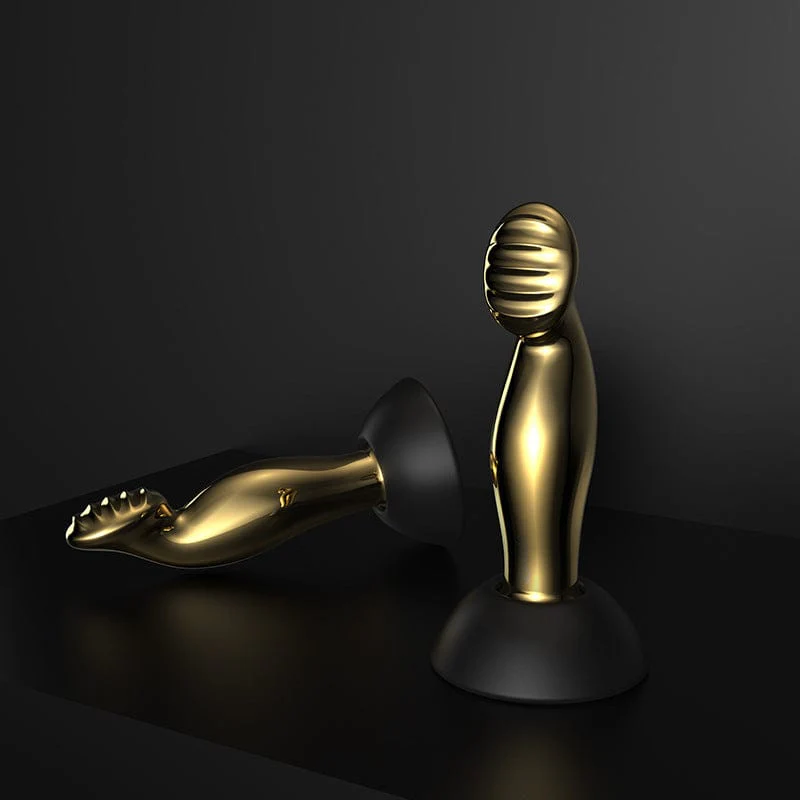 Wireless Remote Control Light Luxury Gilded Prostate Massager Masturbation Stick Anal Plug - Image 3