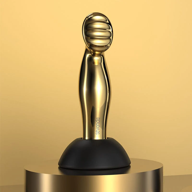 Wireless Remote Control Light Luxury Gilded Prostate Massager Masturbation Stick Anal Plug - Image 4