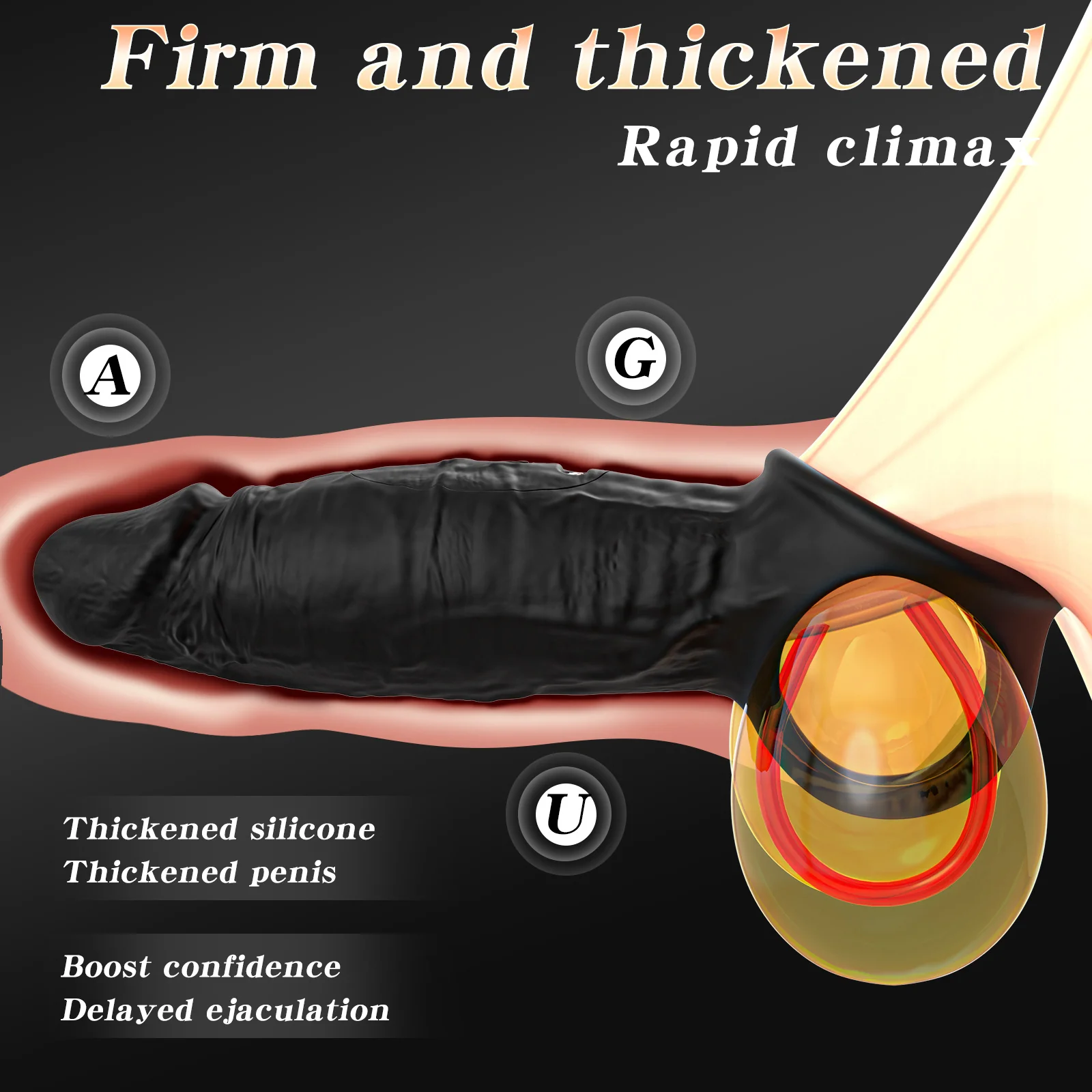 Male Penis Ring Extension Sleeve App Control - Image 4