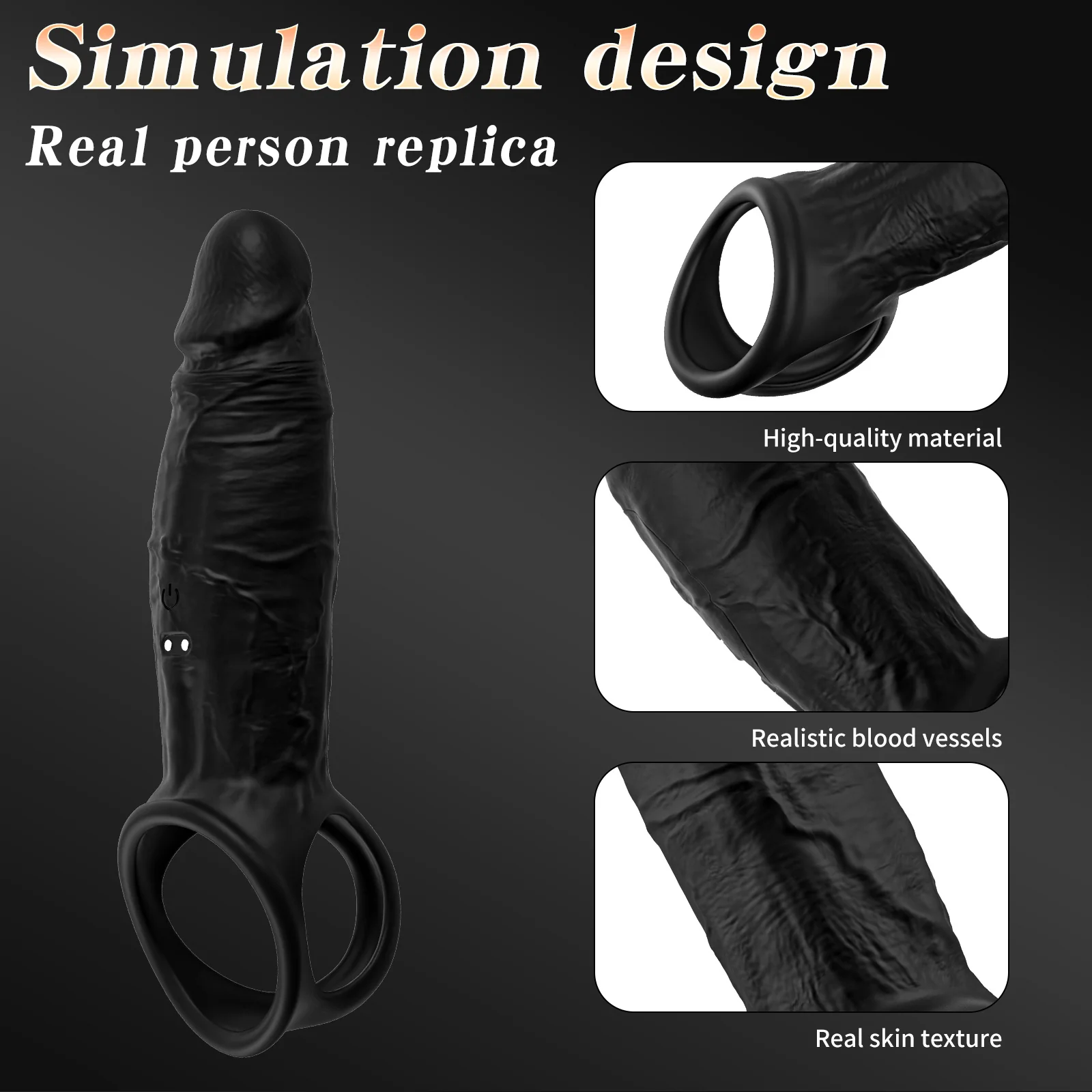 Male Penis Ring Extension Sleeve App Control - Image 6