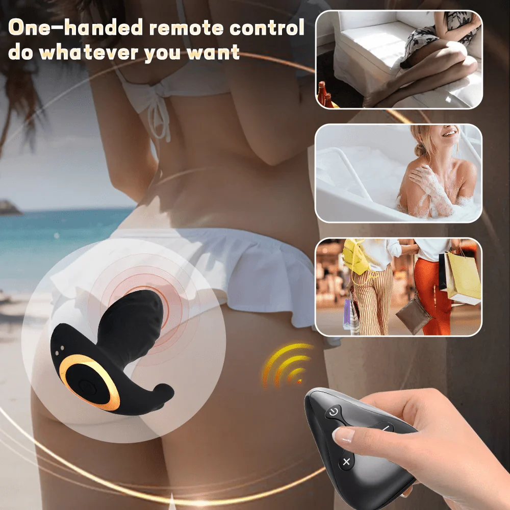 Male Prostate Massager Telescopic Vibration Anal Masturbator Anal Plug - Image 4
