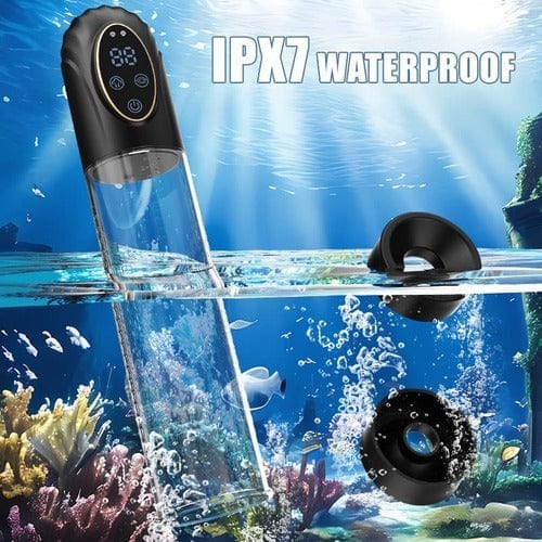 Mergano - Full Waterproof 6 Modes Erection Enlargement and Masturbation 3 and 1 Penis Pump - Image 3
