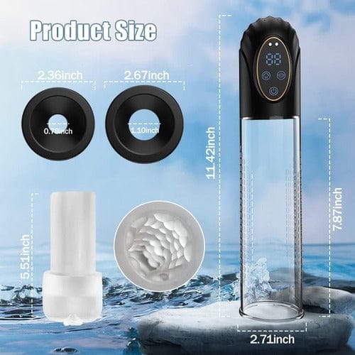 Mergano - Full Waterproof 6 Modes Erection Enlargement and Masturbation 3 and 1 Penis Pump - Image 4