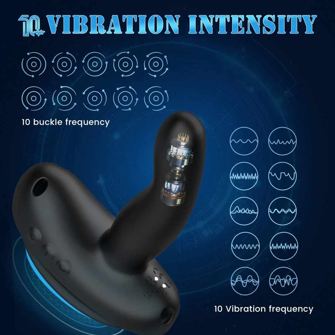 Mini Saddle G Spot Prostate Vibrator With Suction Cup & Panty - Image 2