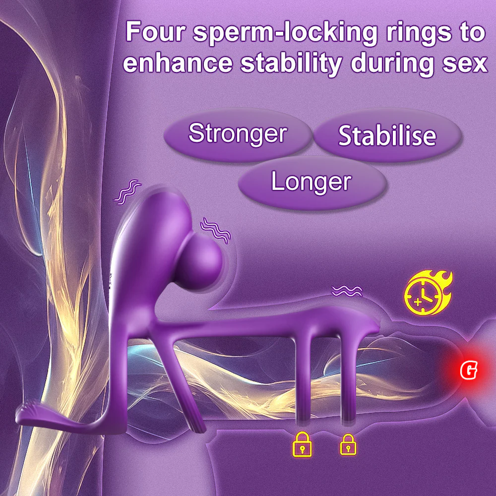 Morgana Silicone Vibrating Penis Rings - Image 2