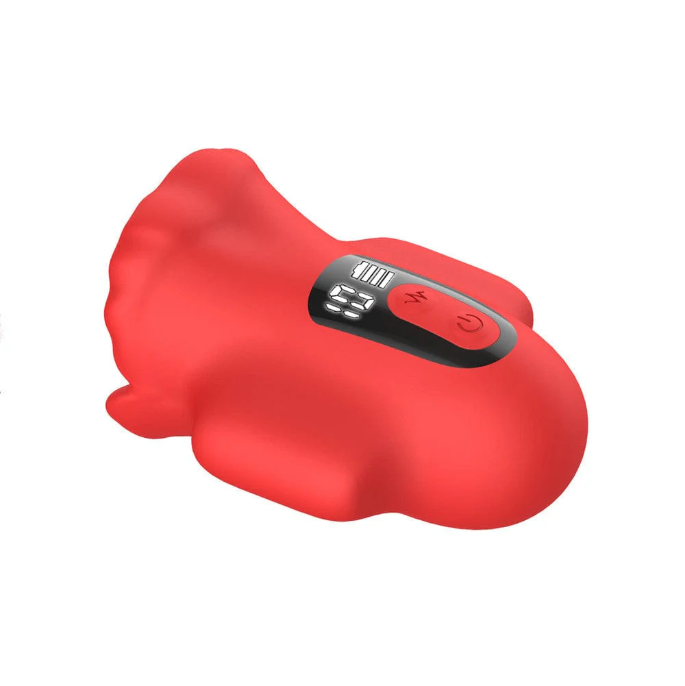 Mouth 360° Wrapped Penis Vibrator with LCD Display For Glans Training - Image 7