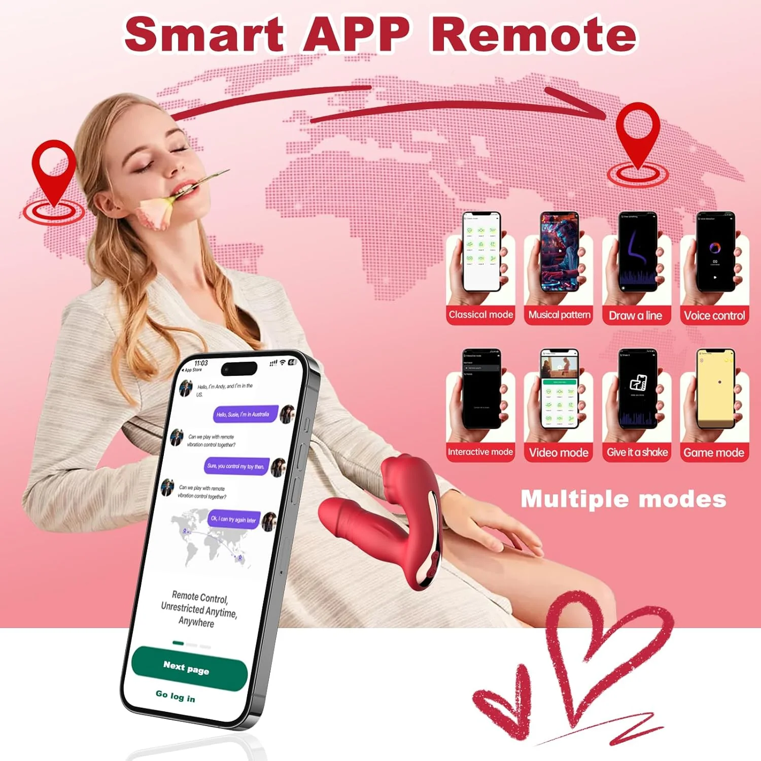 Mouth Licking Thrusting Wearable G spot Vibrator with App Control - Image 4