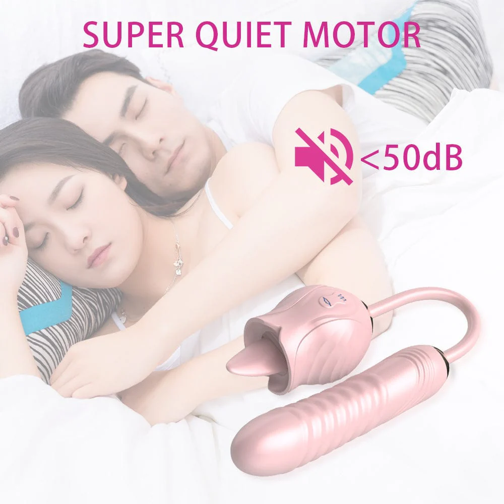 New Rose Toy Warming G-spot Tongue Licking Vibrator - Image 8