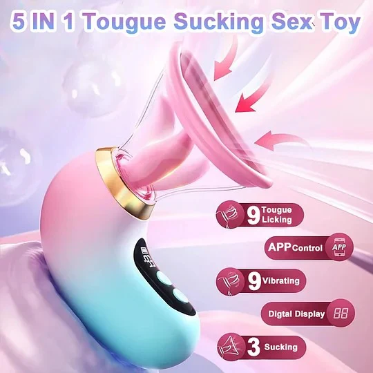 Nipples Clitoris Licker Tongue Vibrator Removable Cup Vagina Sucking Massager - Image 5