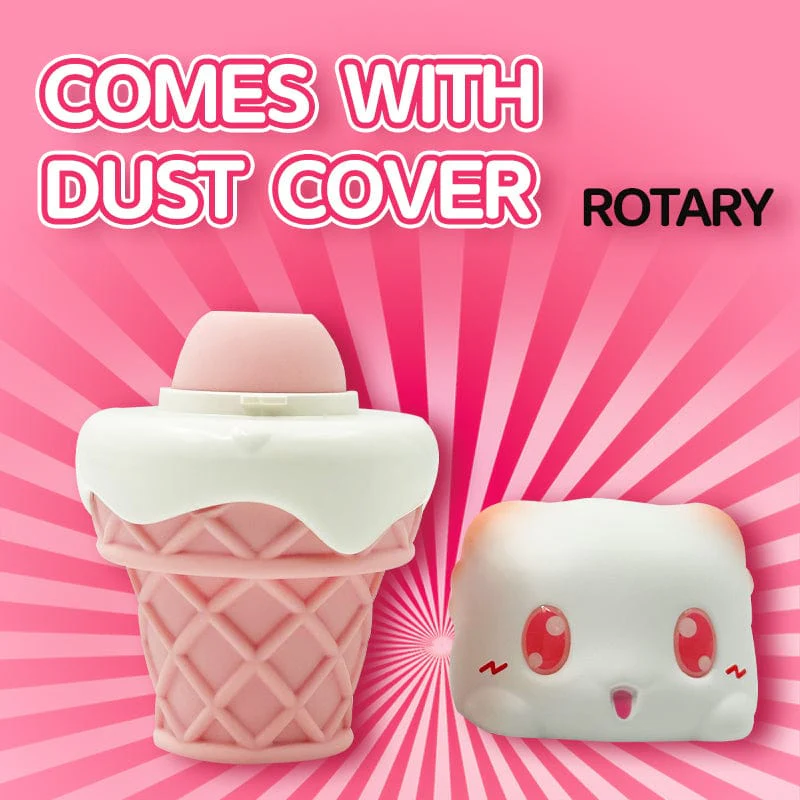 Peachy Bunny Ice Cream Cone Clitoral Suction Heating Vibrator - Image 5