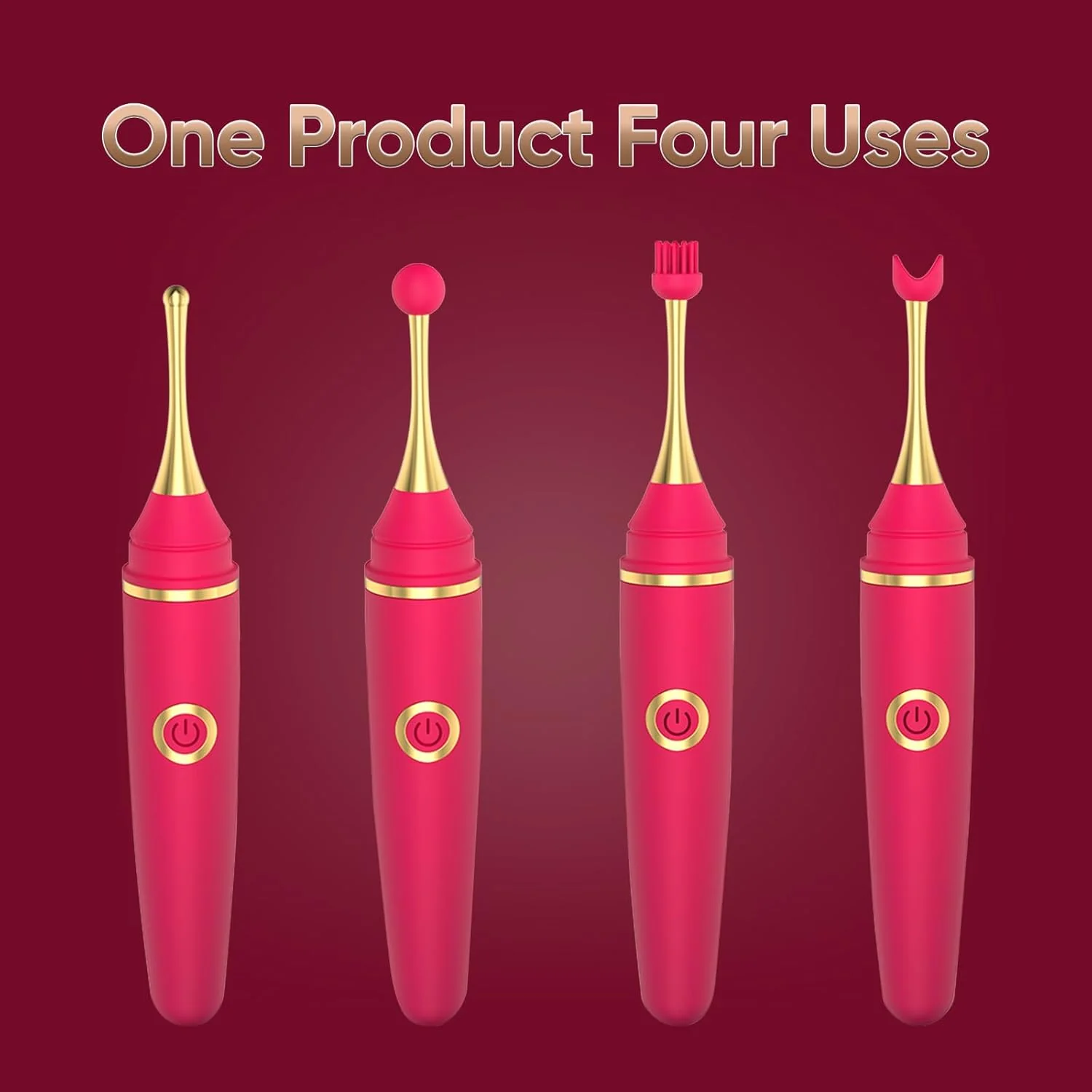 Pen Nipple Clit Stimulator G Spot Vibrator Sexual Pleasure Tools - Image 4