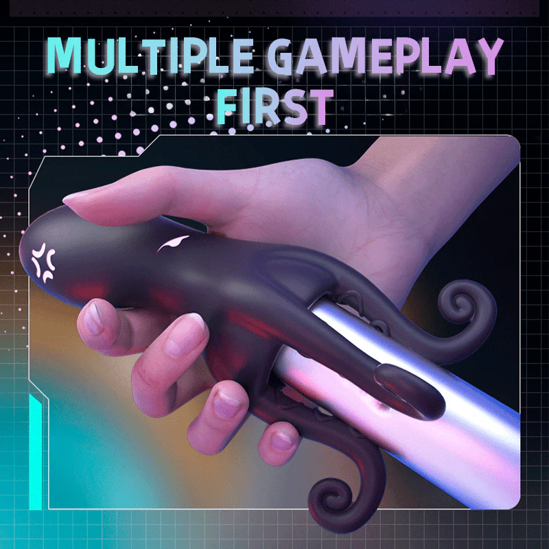 Penis Vibrator 10 Vibrating Modes with Barbel Tentacles Particles Octopus Male Sex Toys - Image 3