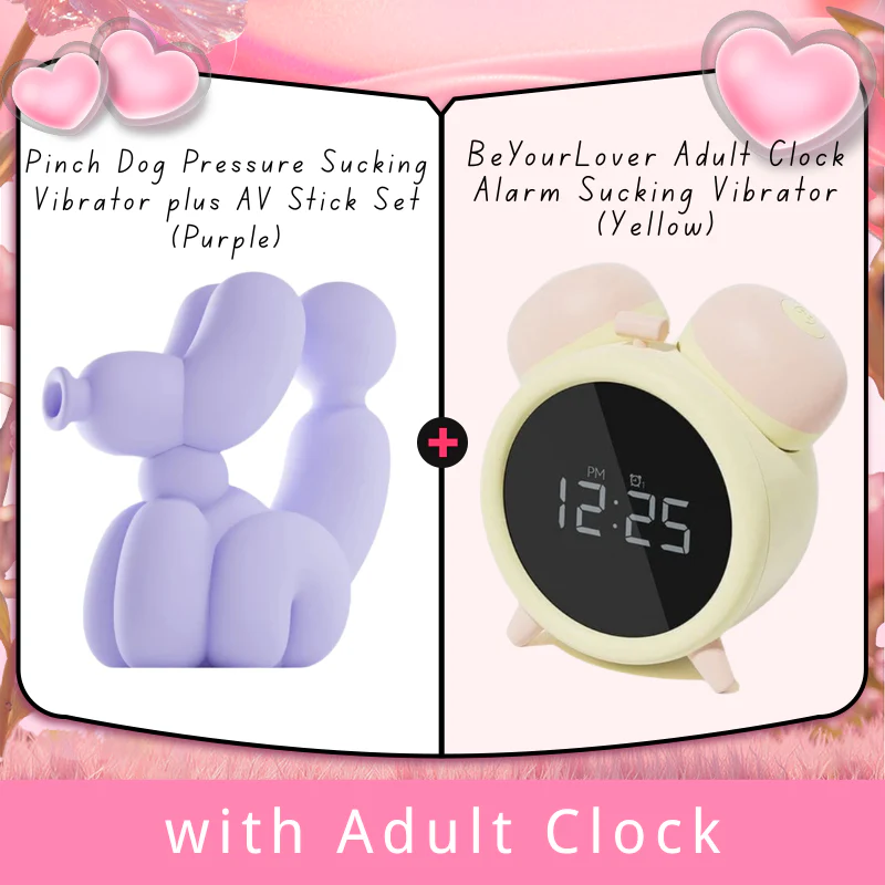 Pinch Dog Pressure Sucking Vibrator plus AV Stick Set - Image 10