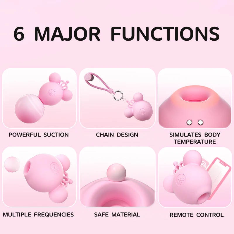 PP Mouse Mini Suction Clitoris Vibrator - Image 3