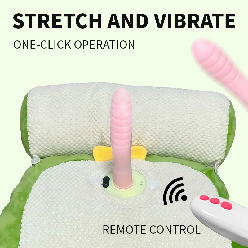 Pumpkin-shaped Pillow Style Thrusting Dildo Sex Machine Vibrator - Image 6