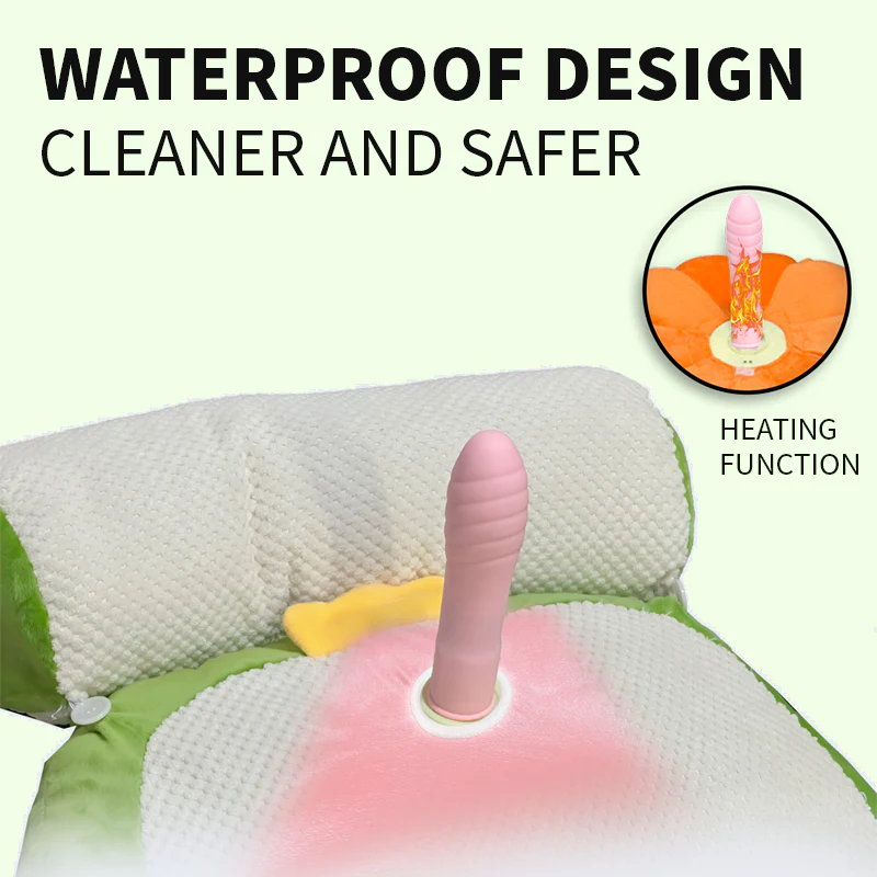 Pumpkin-shaped Pillow Style Thrusting Dildo Sex Machine Vibrator - Image 7