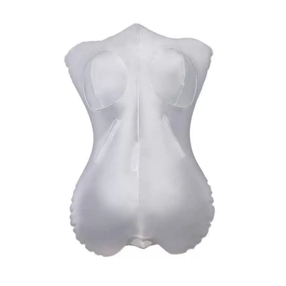 PVC Inflatable Female Half-body Toroso Transparent Model - Image 6