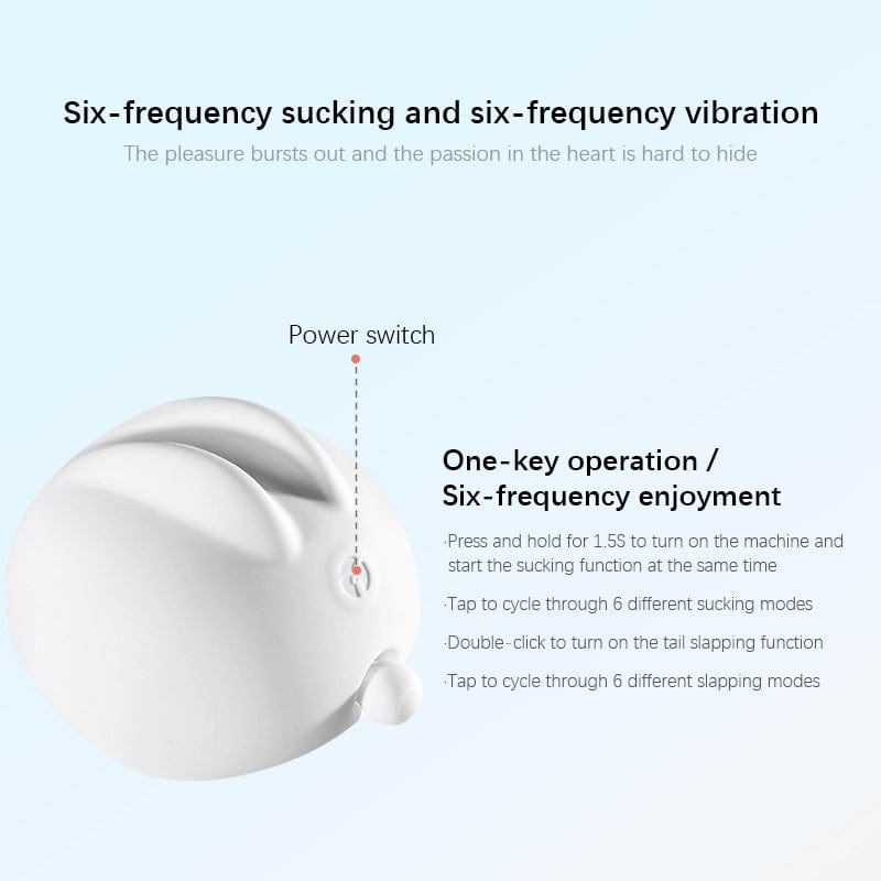 Rabbit Clitoral Suction Vibrator With Colorful Light Charging Base - Image 2