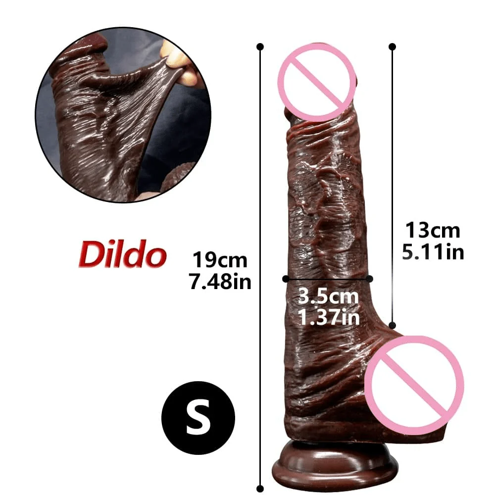 Real Skin Feeling Realistic Dildos Sliding Foreskin Design Female Masturbator - Image 3