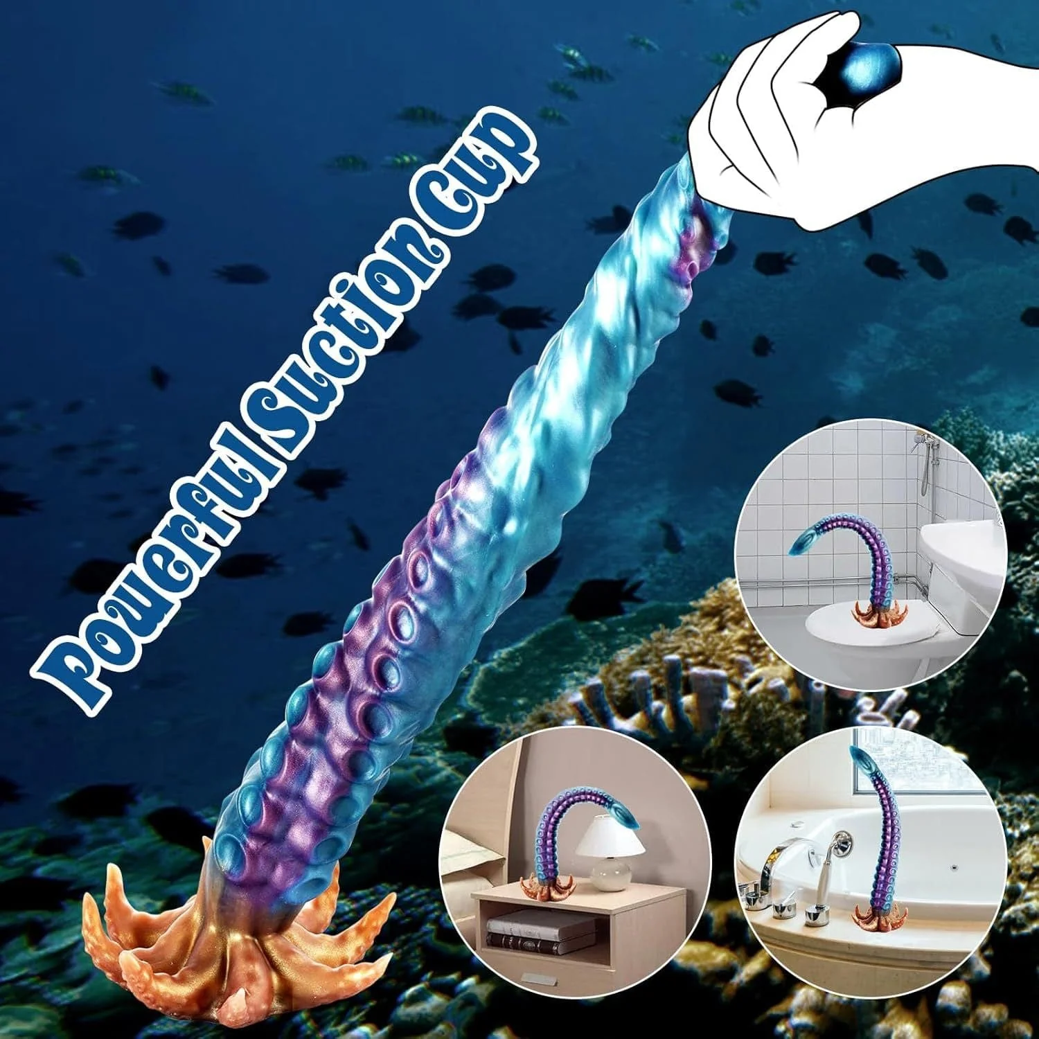 Realistic Tentacle Huge Fantasy Dildo Silicone Anal Dilator - Image 4