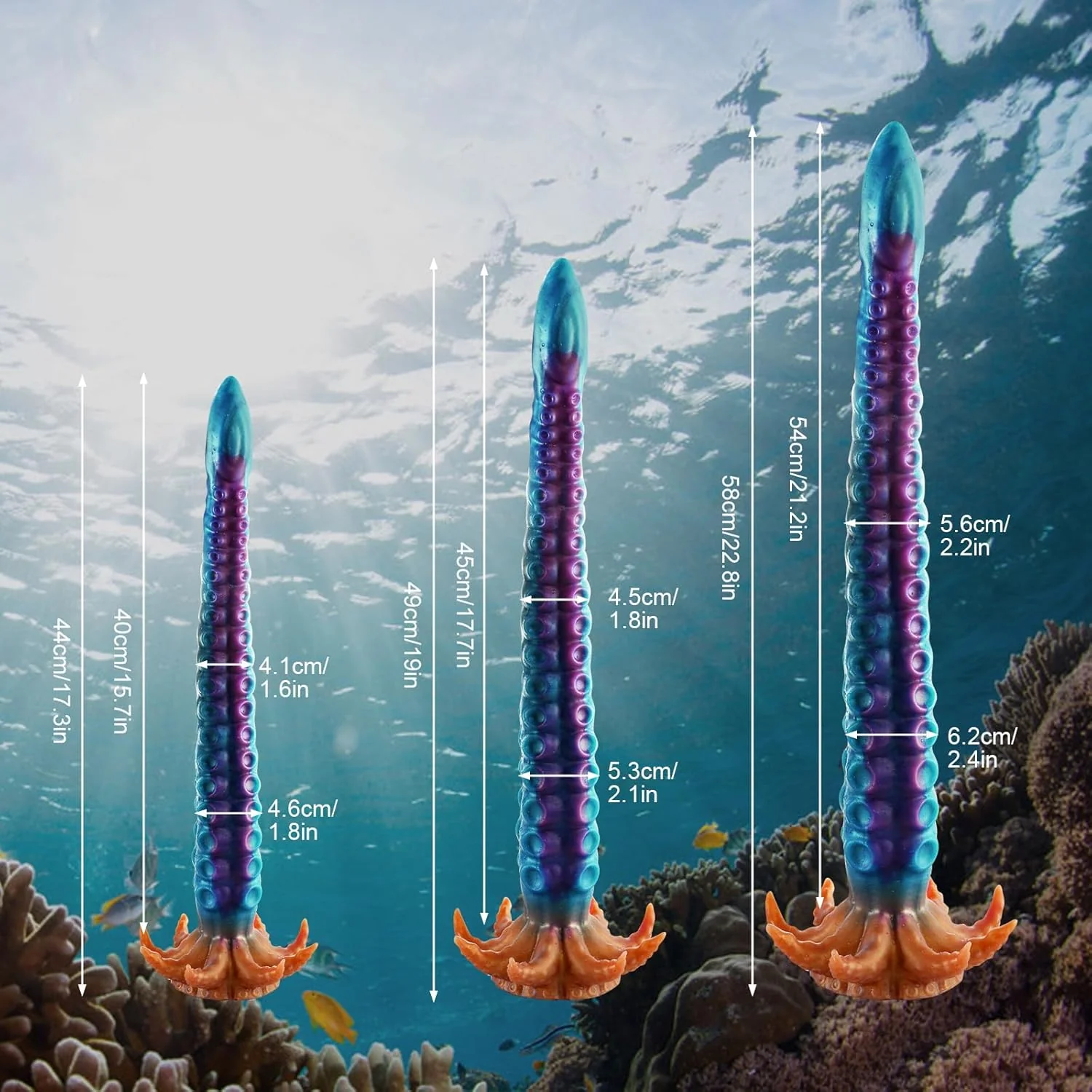 Realistic Tentacle Huge Fantasy Dildo Silicone Anal Dilator - Image 5