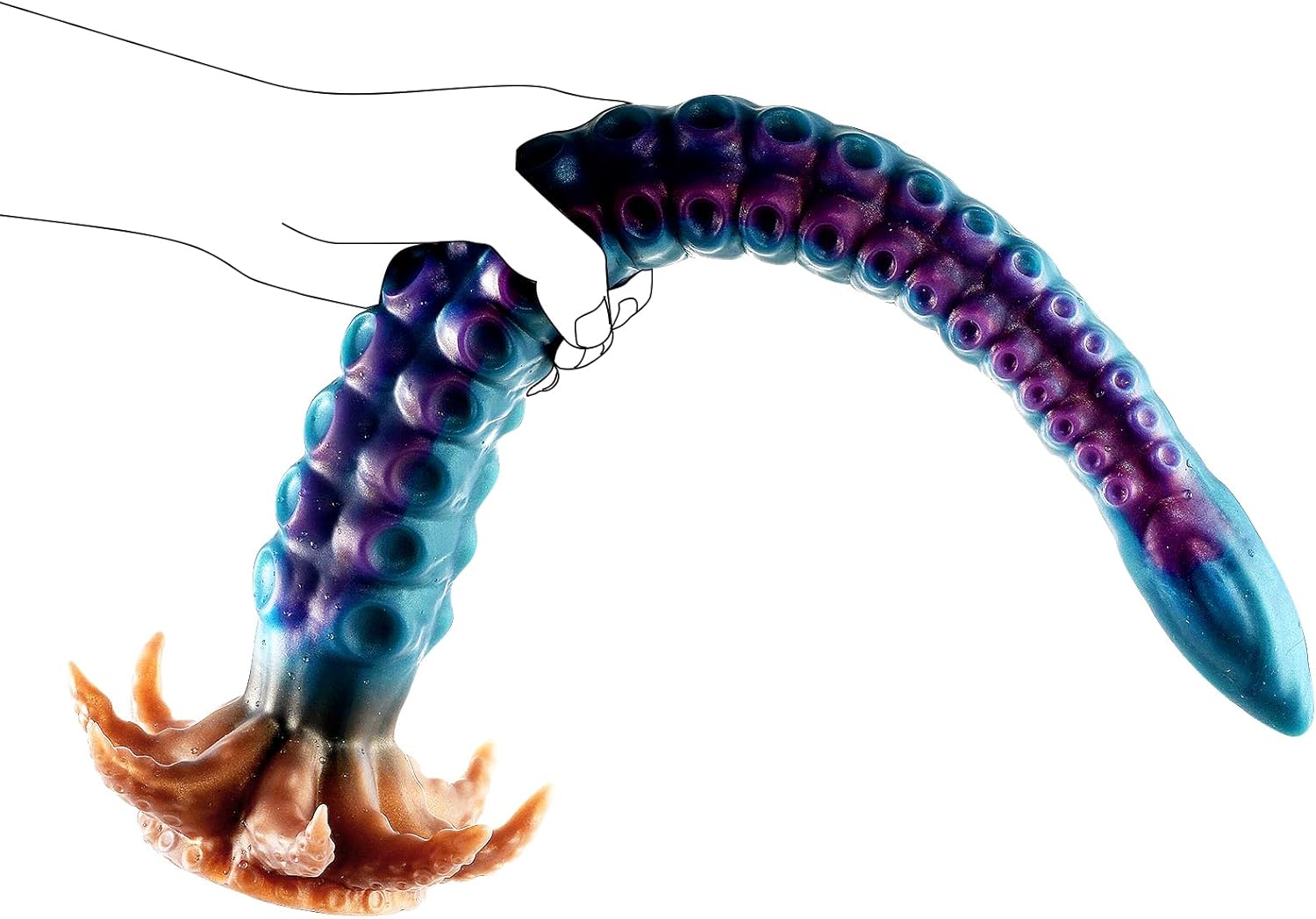 Realistic Tentacle Huge Fantasy Dildo Silicone Anal Dilator - Image 7