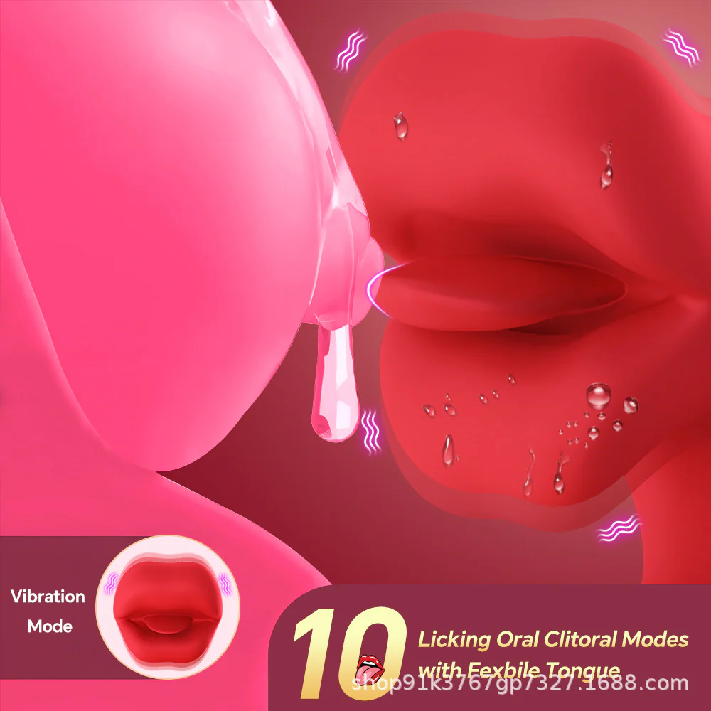 Realistic Tongue Licking Swinging G-spot Vibrator - Image 4