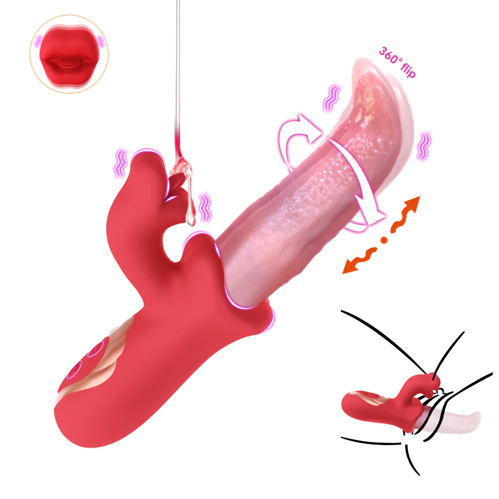 Realistic Tongue Licking Swinging G-spot Vibrator - Image 6