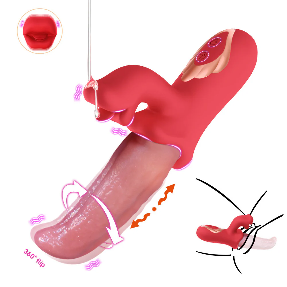 Realistic Tongue Licking Swinging G-spot Vibrator - Image 7