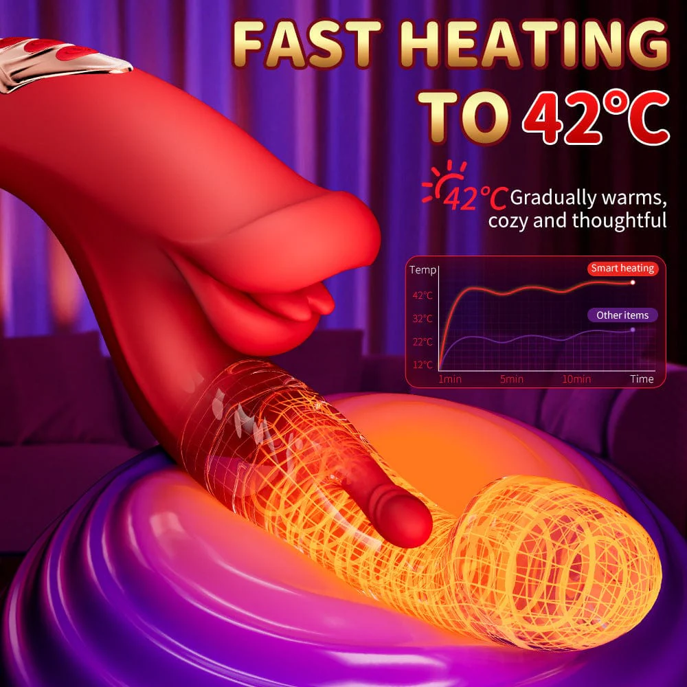 Red Lip Pro Biting Clit Scratching G Spot Vibrator - Image 6