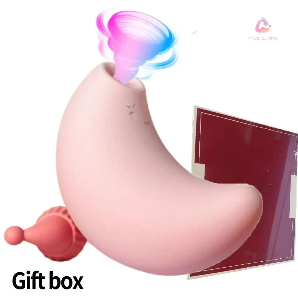 Red Riding Hood Moon Sucking Vibrator Vibrating Sucker Oral Clitoris Stimulator - Image 7